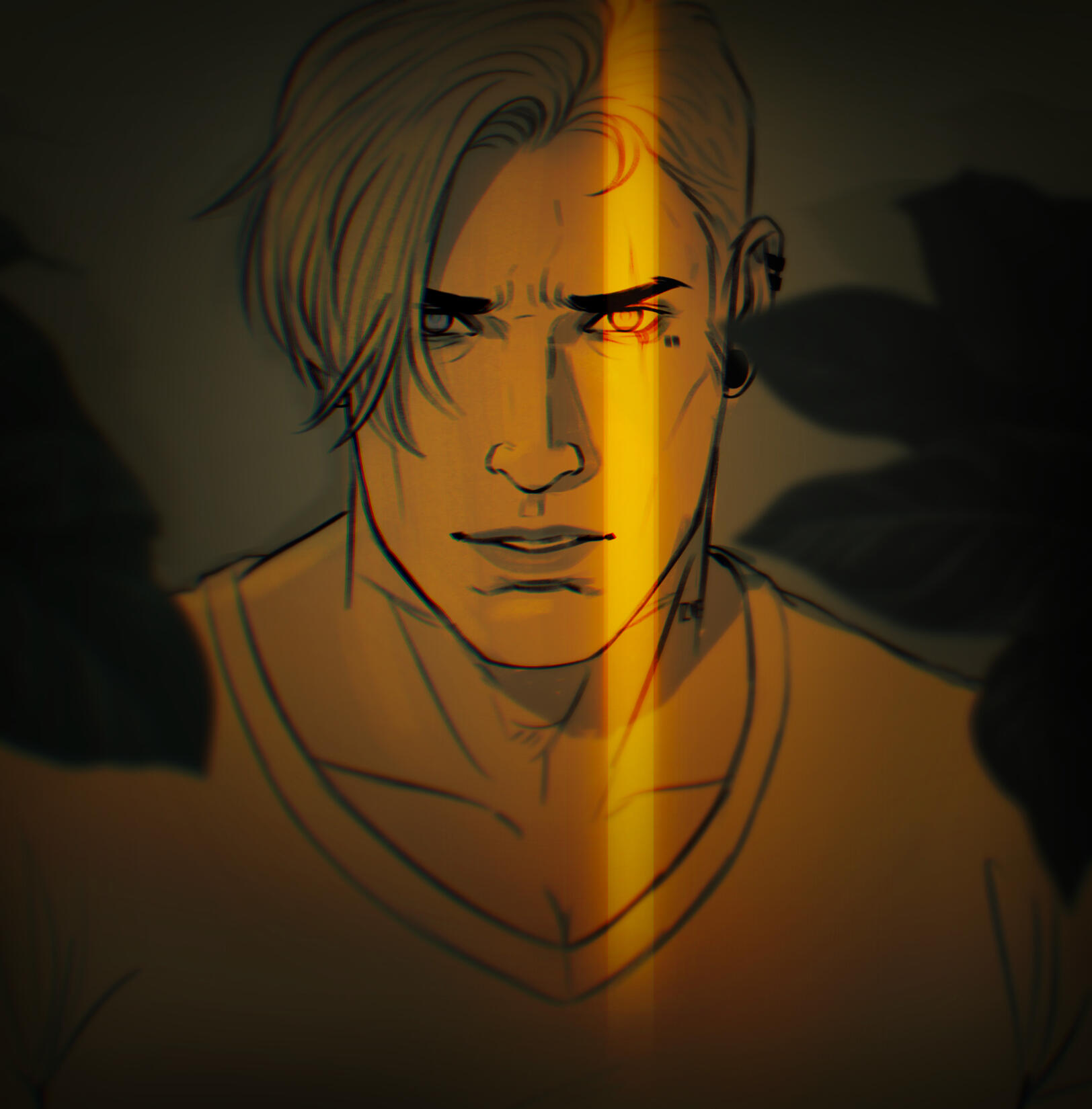 Experimental sketch +20€ (May be minimal shaded, more detailed, simple bg or atmospheric, bit of a surprise me option)