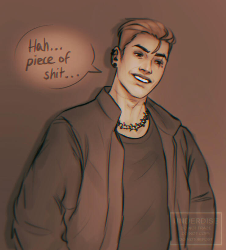 Chromatic shaded sketch +20€